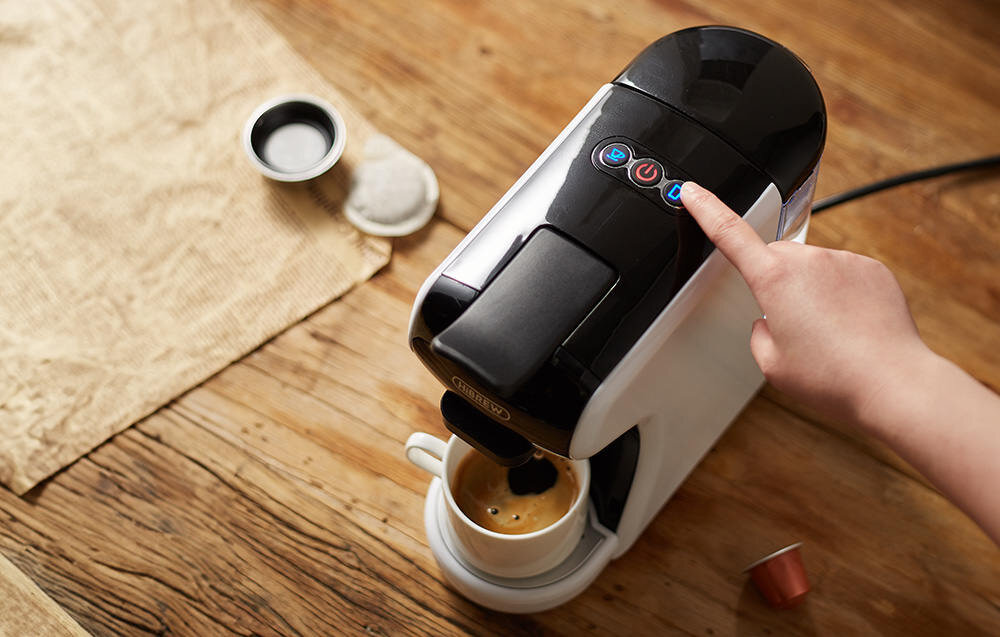 Ekspres HIBREW H1A Biały Ulubiona kawa opcja zmiany rozmiaru obsługa kawa mielona kapsułki Dolce Gusto Nespresso
