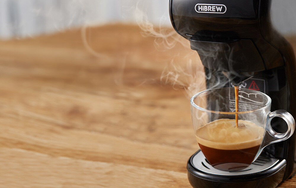 Ekspres HIBREW H1A Biały Prosta obsługa cicha praca wykonanie kawa