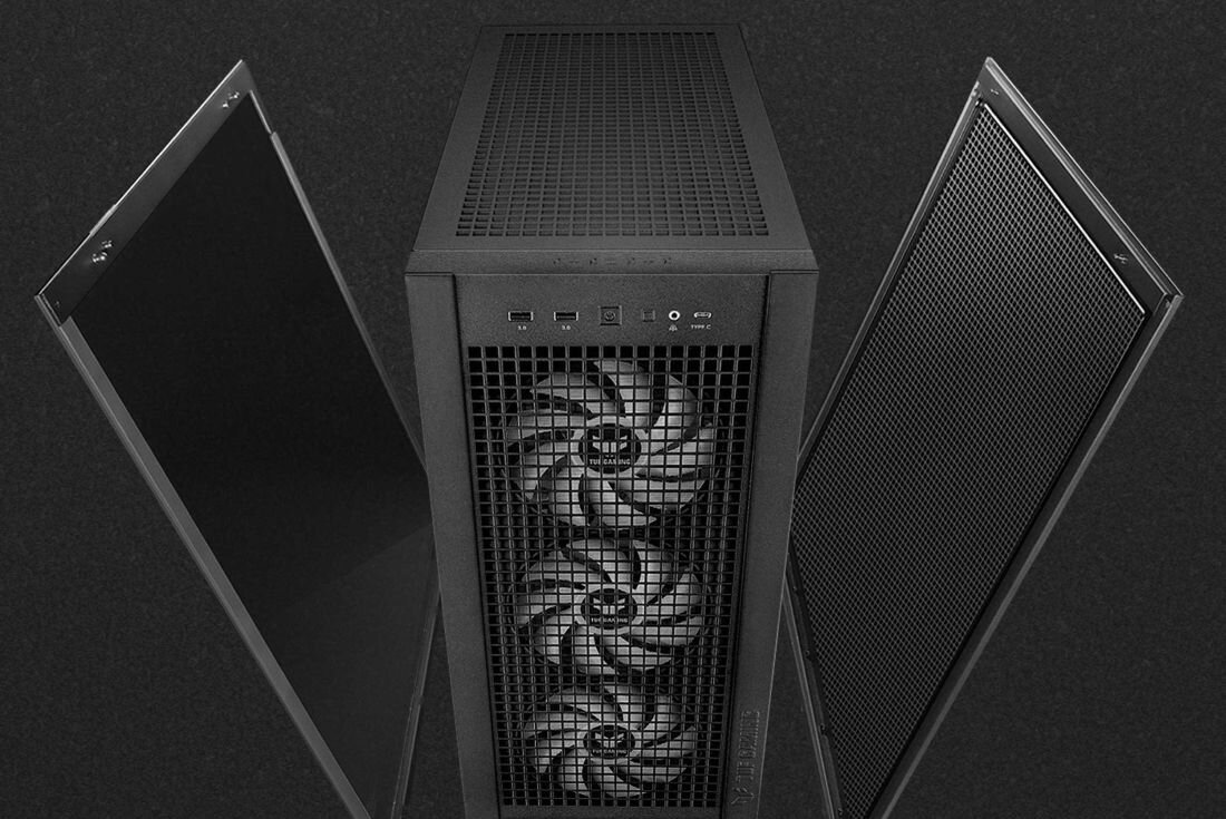 Obudowa ASUS TUF Gaming GT302 TG ARGB - łatwy dostęp