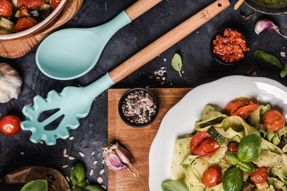 Zestaw przyborów kuchennych VINTAGE CUISINE VC2KUS20RD11CP Czerwony (7 elementów) wersje kolorystyczne