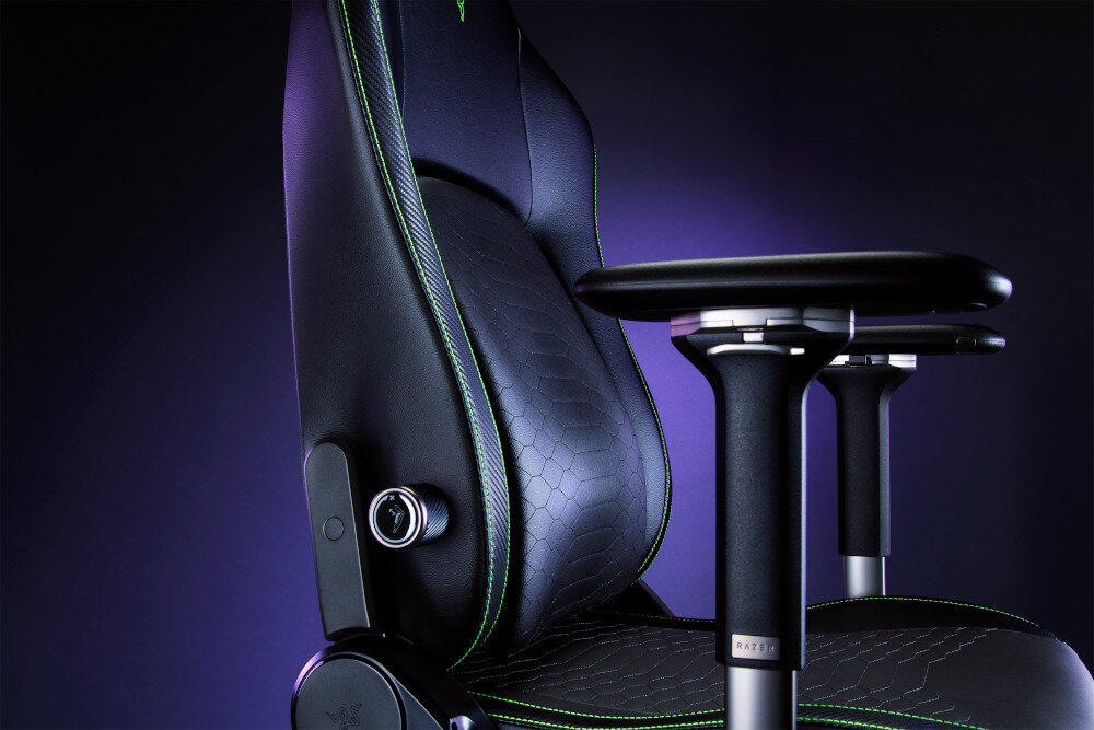 Fotel RAZER Iskur V2 regulowany, adaptacyjny system podparcia lędźwi 6D dostosowuje się do bocznych ruchów ciała