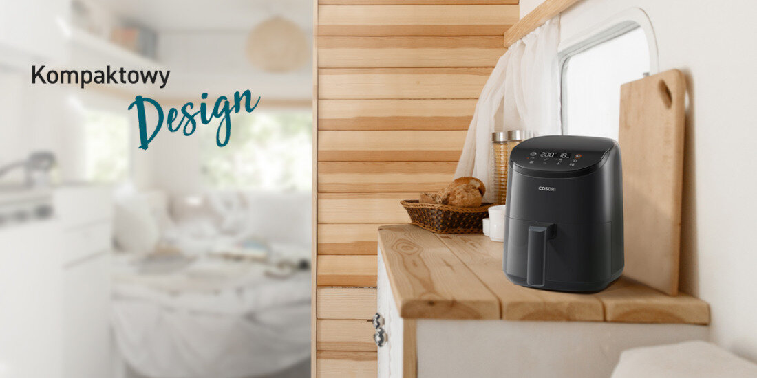 Frytkownica beztłuszczowa COSORI CAF-LI211-AEUR Lite Mini Air Fryer Kompaktowy wymiary waga przechowywanie