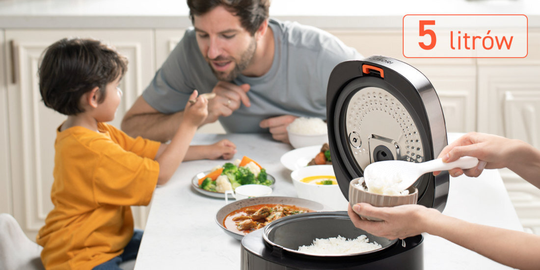 Wolnowar COSORI Slow Cooker CRC-R501-KEU Czarny dla rodzin pojemność gotowanie możliwości