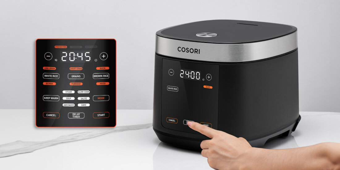 Wolnowar COSORI Slow Cooker CRC-R501-KE Wygodna konstrukcja Ekran dotykowy sterowanie ustawienia możliwości