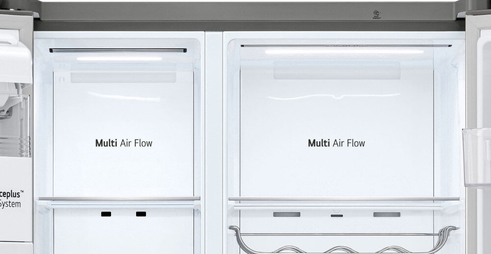 LODÓWKA LG GSGV80PYLL MULTI DOOR 179CM CZARNY MAT PODAJNIK WODY Oświetlenie LED światło jasność