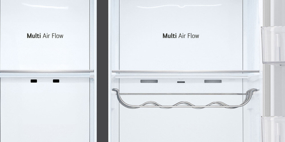 LODÓWKA LG GSGV81EPLL system Multi Air Flow niwelacja skoki temperatur szybsze chłodzenie