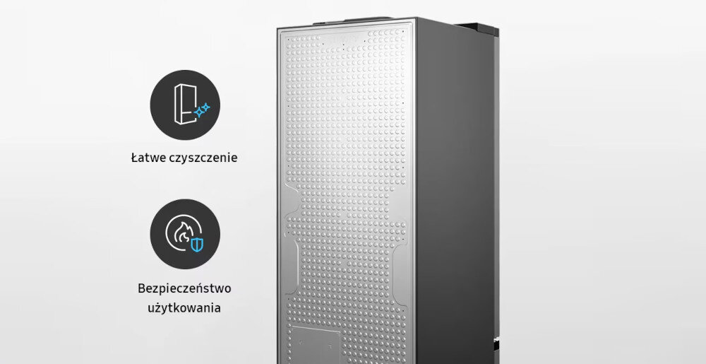 LODÓWKA SAMSUNG RB38C602DSA metalowe wykończenie bezpieczeństwo komfort