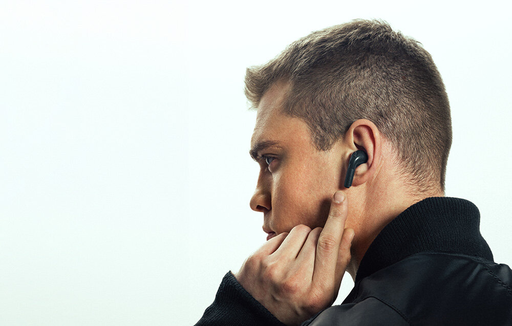 Słuchawki dokanałowe EDIFIER W260NC pelna kontrola dzwiek wind reduction szum otoczenia low noise cancellation wind reduction