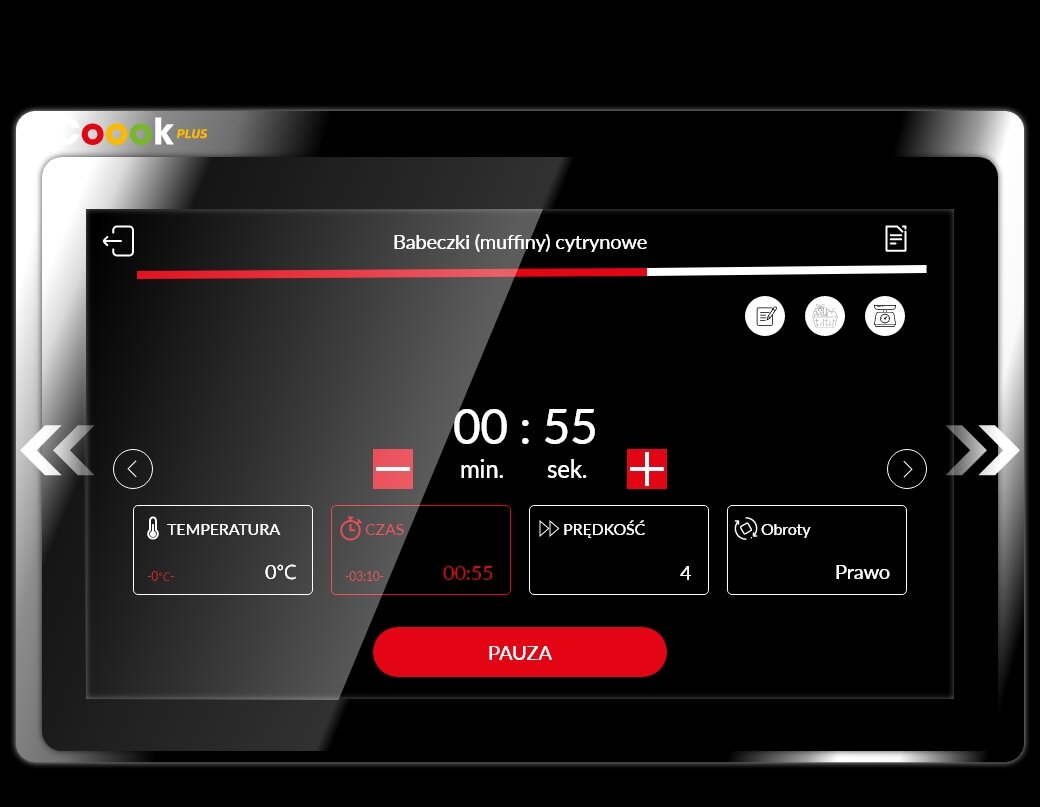 Wyświetlacz z czasem pracy.