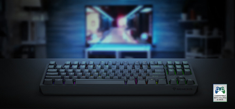 Klawiatura GENESIS Thor 230 TKL komputera do konsol PS5, PS4, Xbox Series X | S oraz Xbox One X | S