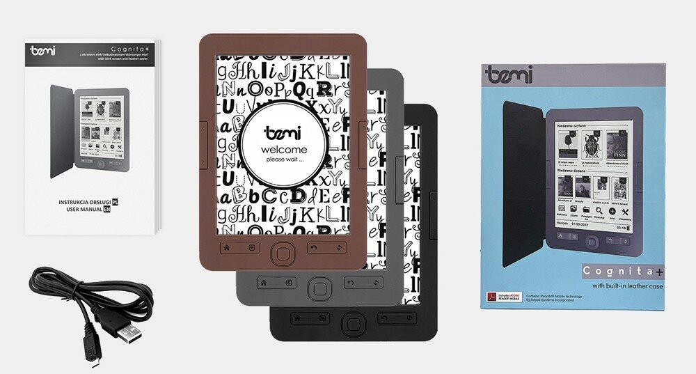 Czytnik e-booków BEMI Cognita+ zestaw  