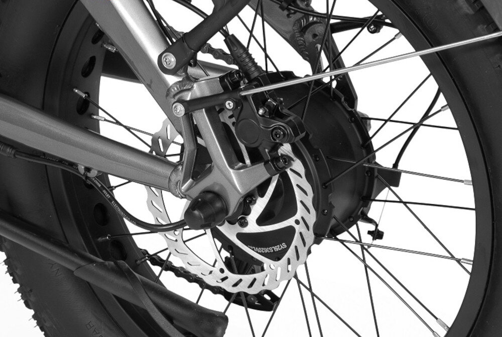 Rower elektryczny ECOBIKE Ezo Alper U20 20 cali Srebrny zasilany energia elektryczna silnik bezszczotkowy moc 250 W w tylnej piascie cicha praca naped wspomaga uzytkownika w jezdzie