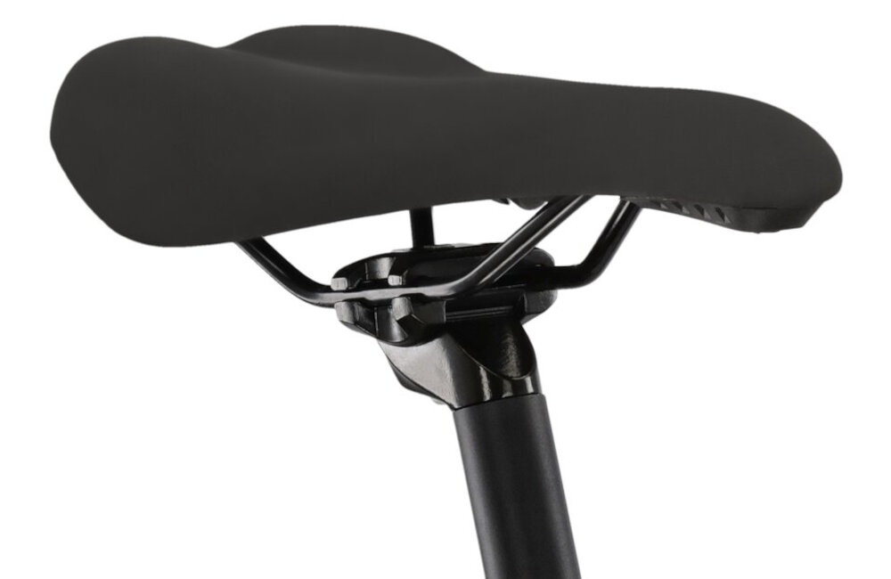 Rower górski MTB KROSS Lea 1.1 D13 26 cali damski Biało-niebieski piankowe siodelko ergonomiczna forma minimalizuje nacisk na punkty kontakt z cialem rowerzysty odpowiednie podparcie dla kosci siedzacych