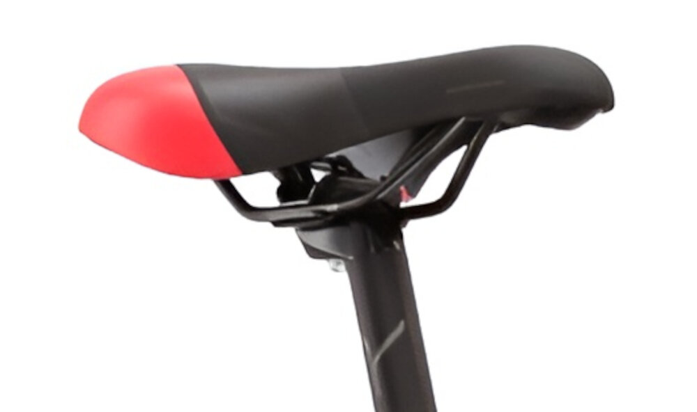 Rower górski MTB KROSS Lea 1.1 D13 26 cali damski Czarno-malinowy piankowe siodelko ergonomiczna forma minimalizuje nacisk na punkty kontakt z cialem rowerzysty odpowiednie podparcie dla kosci siedzacych