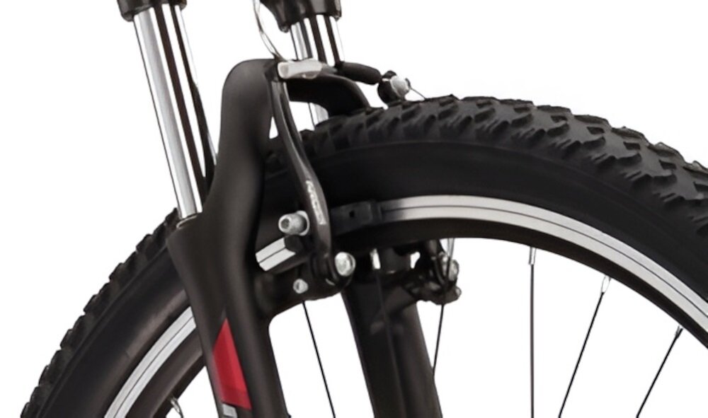 Rower górski MTB KROSS Lea 1.1 D13 26 cali damski Czarno-malinowy hamulce typu V-Brake renomowanej marki ALHONGA lekkie duza sila hamowania z przodu i z tylu