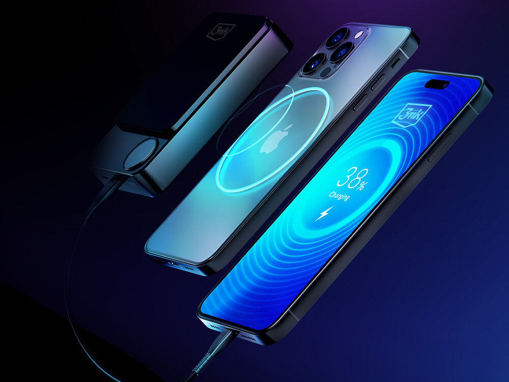 Powerbank 3MK MagSynergy NI+ 5000mAh Czarny smukły lekki