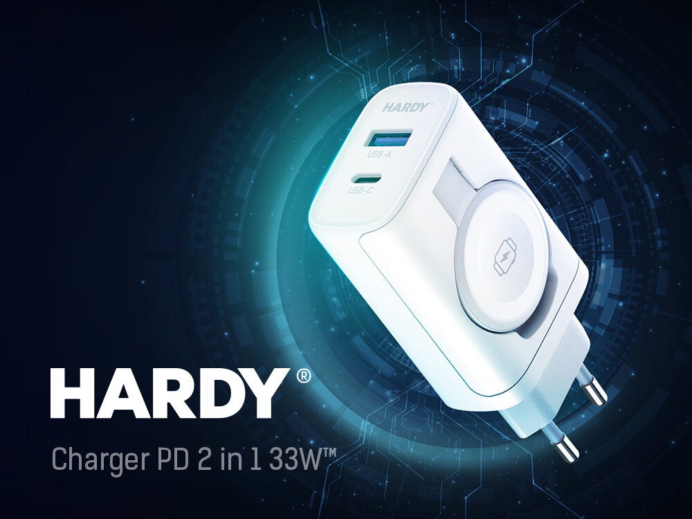 Ładowarka sieciowa 3MK Hardy Charger 33W do Apple Biały baner