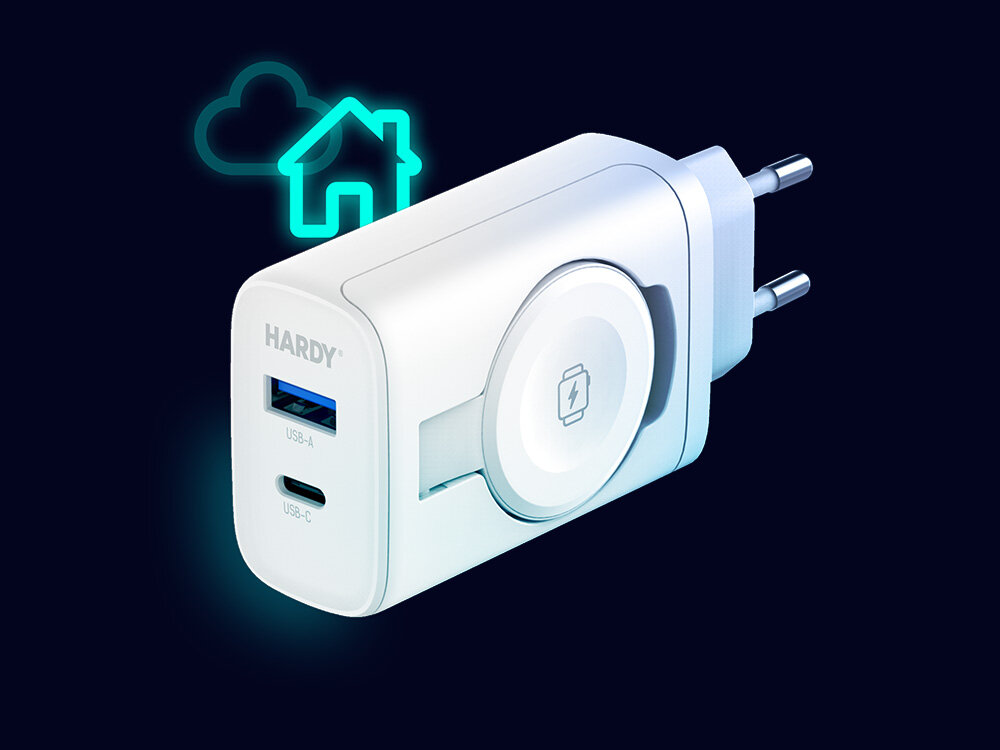 Ładowarka sieciowa 3MK Hardy Charger 33W do Apple Biały gan lekka kompaktowa
