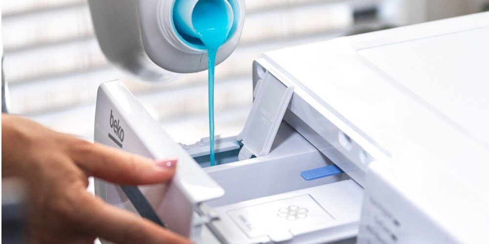 Pralka BEKO B5WFU58416WBDCB 8kg 1400 obr Autodozowanie Automatyczne dozowanie dawkowanie detergentu oszczędność ochrona środowiska