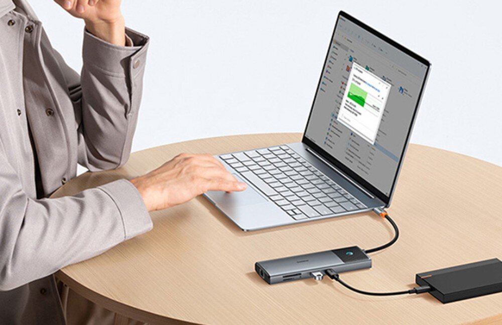 Hub BASEUS Metal Gleam Series II 10w1 USB Typu C, Pasywny Szary kompatybilność przeznaczenie wielkość waga