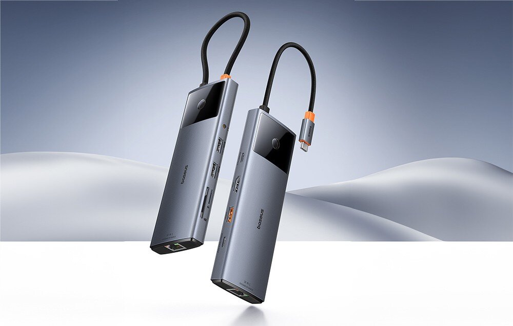 Hub BASEUS Metal Gleam Series II 10w1 USB Typu C, Pasywny opis