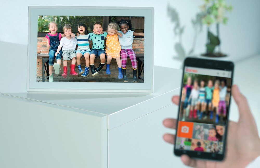 Ramka cyfrowa DENVER Frameo PFF-1515W Biały opis