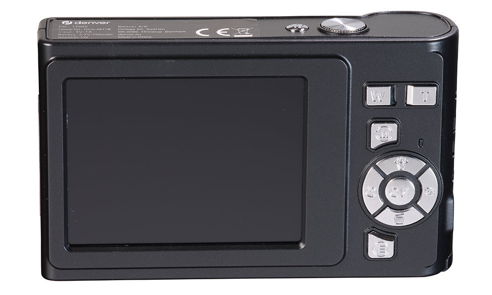 Aparat cyfrowy DENVER DCA-4811 sensorowi CMOS 5 megapikseli interpolacji 48 megapikseli 2,8-calowy ekran LCD
