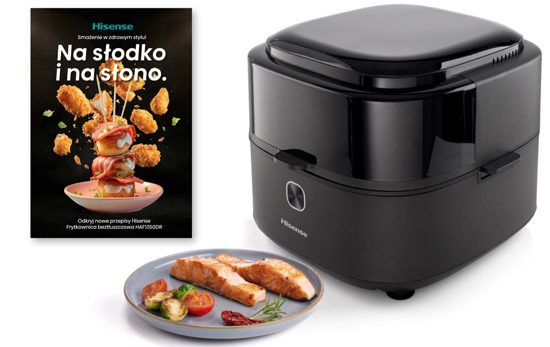 Frytkownica beztłuszczowa HISENSE HAF1350DR Air Fryer przepisy