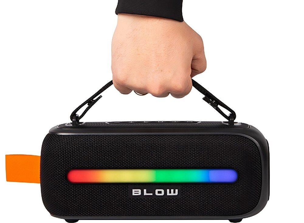 Głośnik mobilny BLOW SoundBox Radio FM Czarny akumulator pasek przenoszenie szczelność