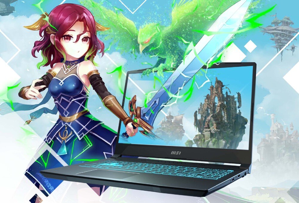 Laptop MSI Bravo 15 C7VF-249XPL 15.6 IPS 144Hz R7-7735HS 16GB RAM 1TB SSD GeForce RTX4060 + Karta zniżkowa G2A wygląd opis