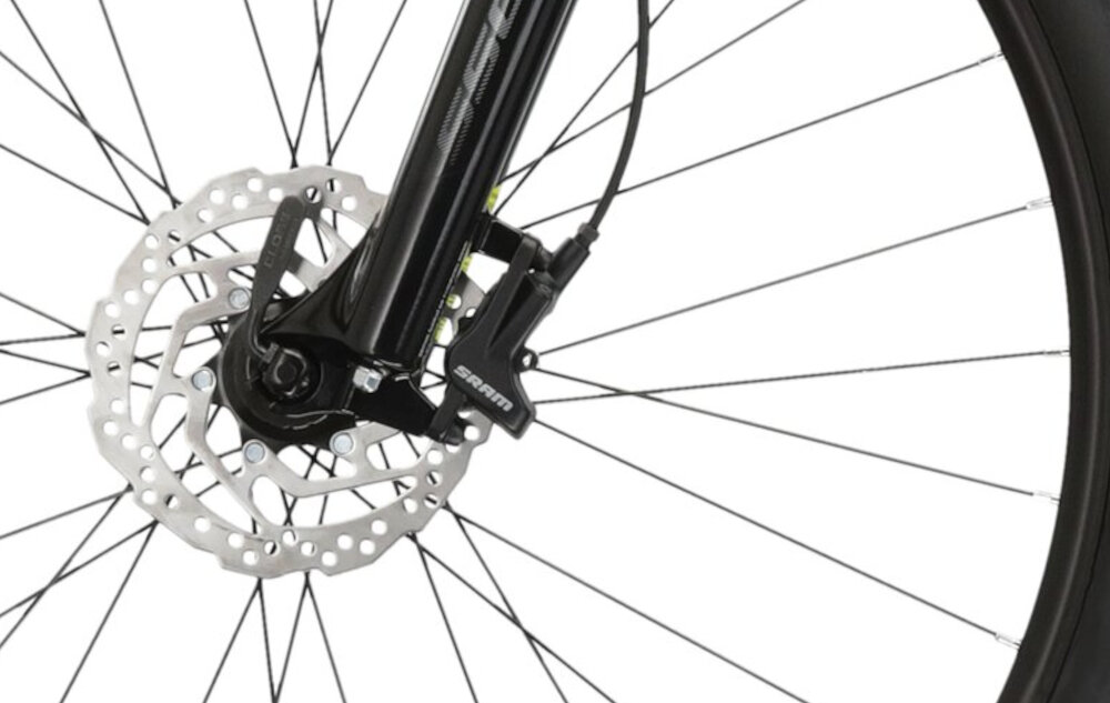 Rower górski MTB KROSS Level 3.0 M19 29 cali męski Szary podstawa bezpieczenstwa hamulce tarczowe hydrauliczne renomowanej marki SRAM duza sila hamowania na kazde warunki pogodowe na kazda trase plyn hamulcowy z przodu i z tylu podwojny pakiet bepieczenstwa