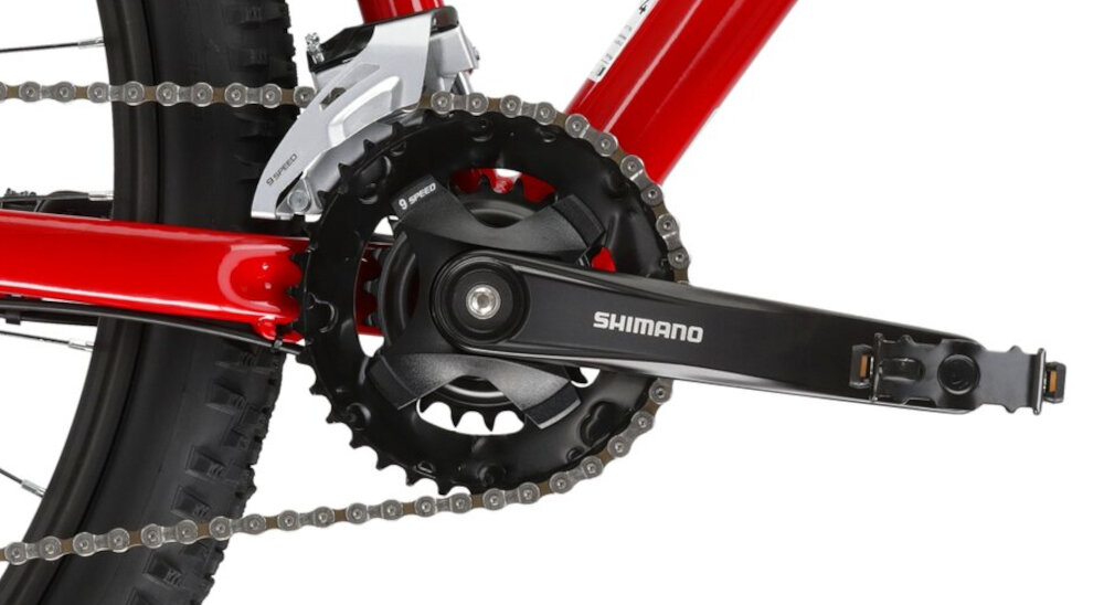 Rower górski MTB KROSS Level 3.0 M17 29 cali męski Czerwony lekka wydajna konstrukcja korby PROWHEEL RAID 36-22T/175mm kaseta SHIMANO CS-HG200-9 niezrownana solidnosc wytrzyma bardzo duzy nacisk na pedaly