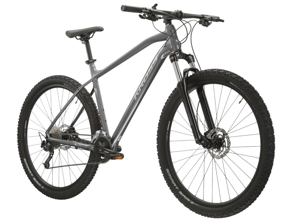 Rower górski MTB KROSS Esprit 5.0 M20 29 cali męski Grafitowy do jazdy rekreacyjnej dla mezczyzn szybki wygodny pojazd zwrotny latwo wchodzi w najtrudniejsze zakrety