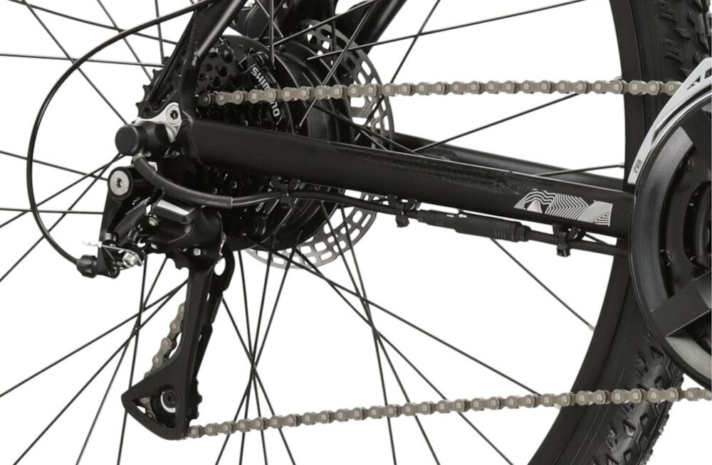 Rower elektryczny KROSS Esprit Boost 1.0 M19 29 cali męski Czarny manetki SHIMANO Acera ST-EF505 24 biegi przednia przerzutka SHIMANO Tourney tylna przerzutka SHIMANO Acera duza wtrzymalosc sprawne dzialanie plynna bezproblemowa zmiana biegow