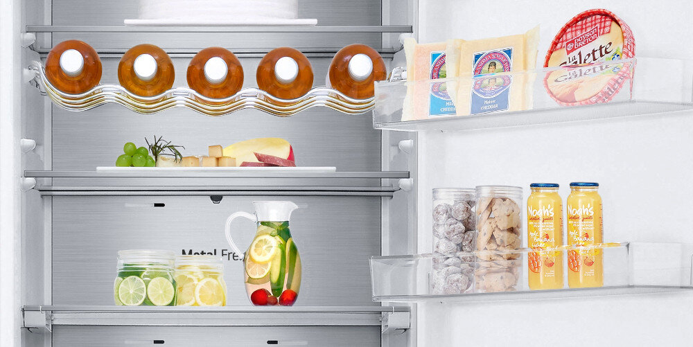 LODÓWKA LG GBB62PZFGN Kompaktowa konstrukcja funkcjonalność budowa elegancja wygoda pojemność komory szuflady półki wnętrze