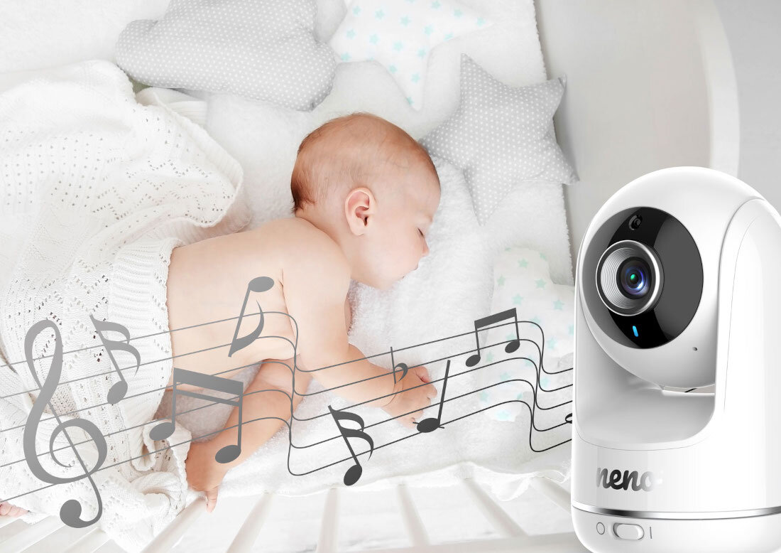 Niania elektroniczna NENO Vista 8 wgranych kołysanek dla dzieci muzyka melodia