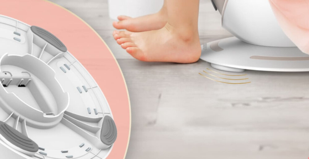 Nocnik NENO NEN-BAB-ME011 Pipi Różowy ułatwienie nauka antypoślizgowa podstawa ergonomiczny kształt Wysokie oparcie miękkie siedzisko podłokietniki komfort użytkowania stabilne siedzenie