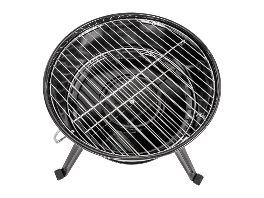 Grill węglowy BBQ LINE MIR2014 klasyczny design czarny kolor srednica rusztu 34 cm z wysokiej jakosci stali nierdzwewnej