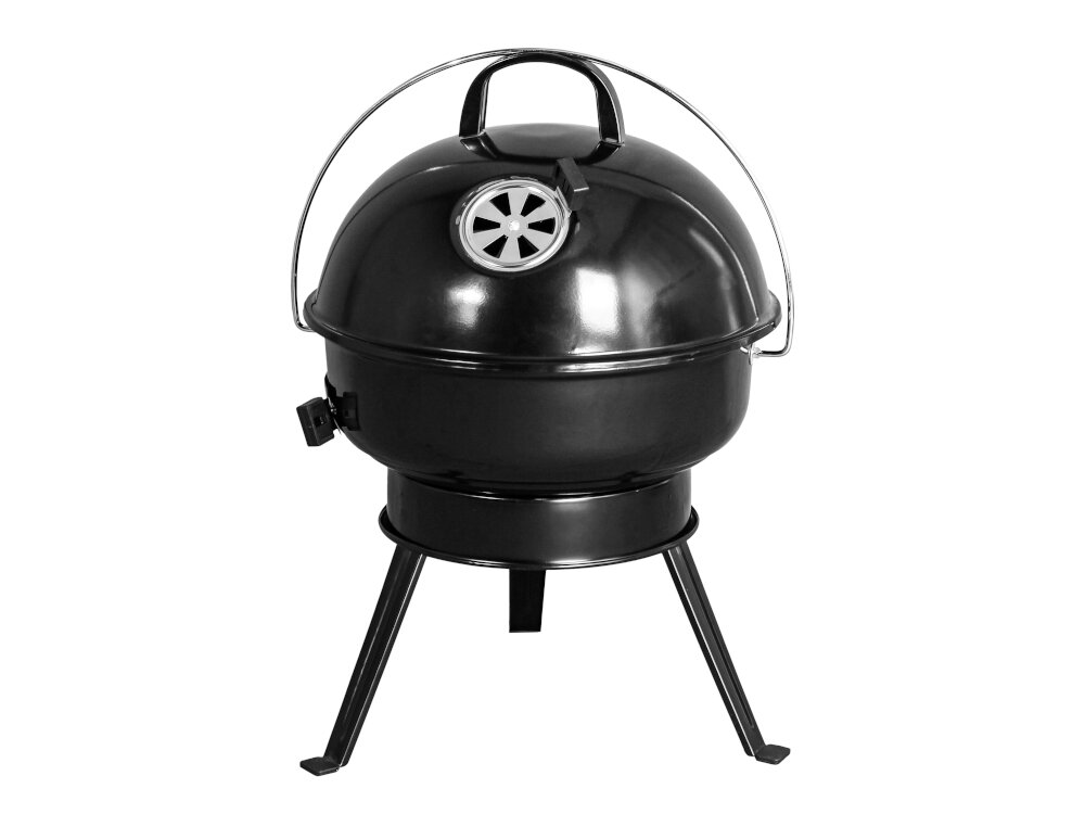 Grill węglowy BBQ LINE MIR2014 niewielkie wymiary wysokosc 52 cm glebokosc 39 cm srednica 39 cm latwe przenoszenie