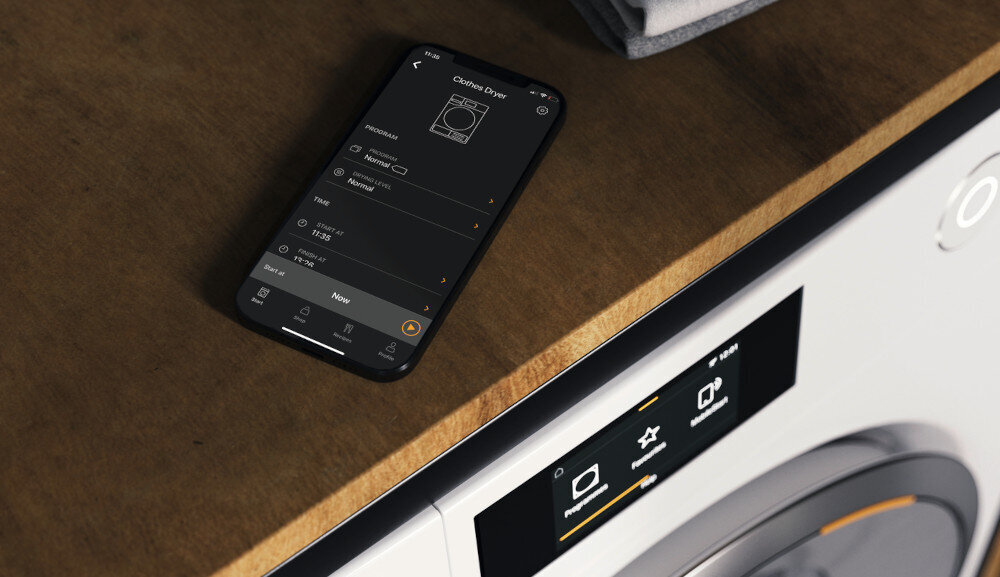 SUSZARKA MIELE TEC665 WP 125 aplikacja zdalne sterowanie powiadomienia ustawienia Miele@home funkcje