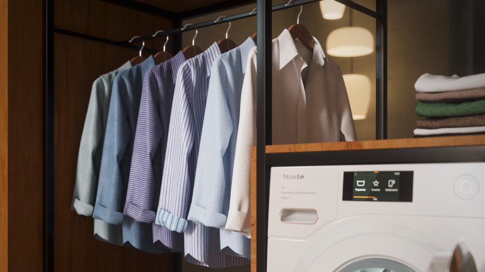 PRALKA MIELE WWB380 WCS prasowanie wstępne para wygładzanie tkaniny