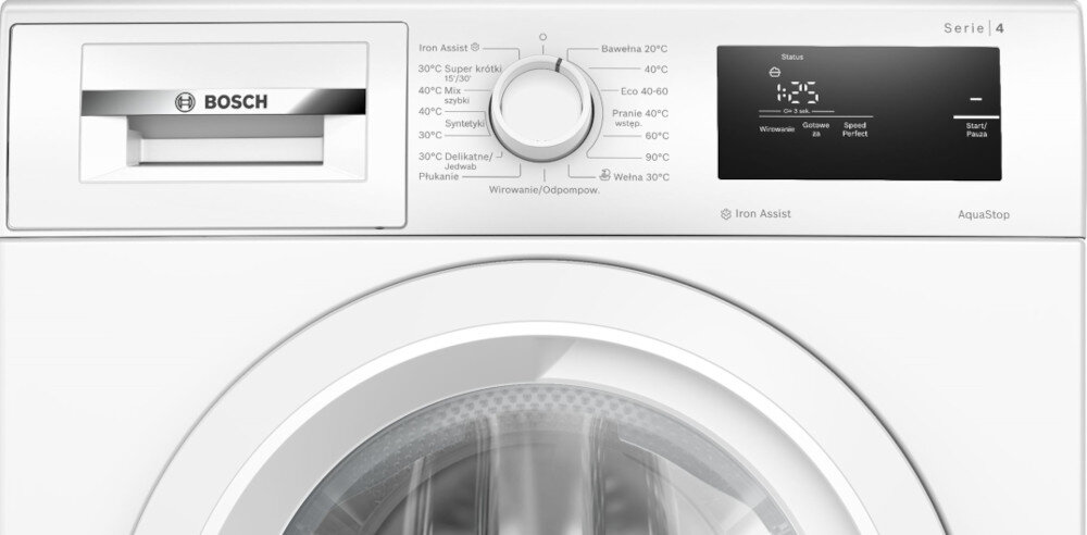PRALKA BOSCH WGG244Z0PL panel sterowania dotykowe TouchControl funkcje programy opcje obsługa łatwość