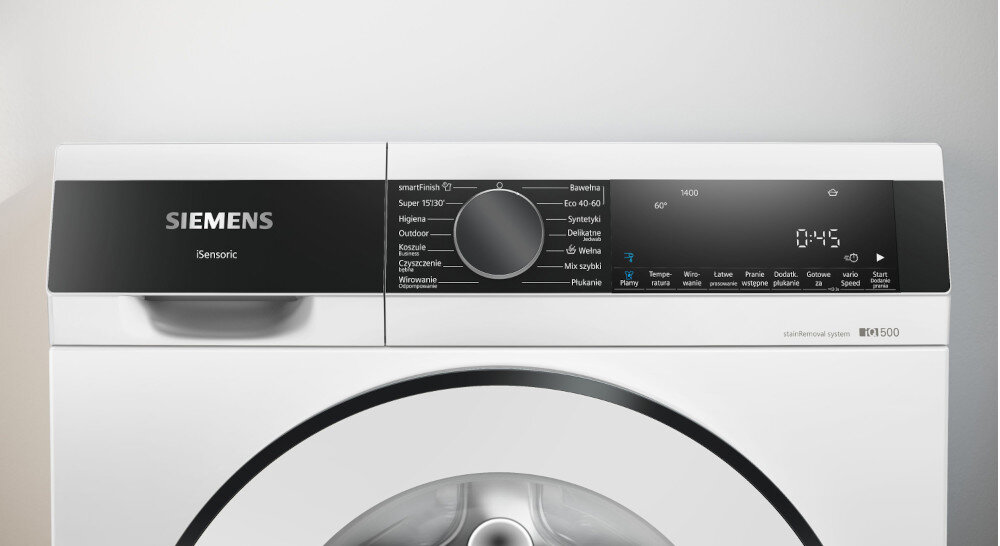 PRALKA SIEMENS WG44G2ZWPL panel dotykowy LED multiTouch sterowanie programy opcje dotyk