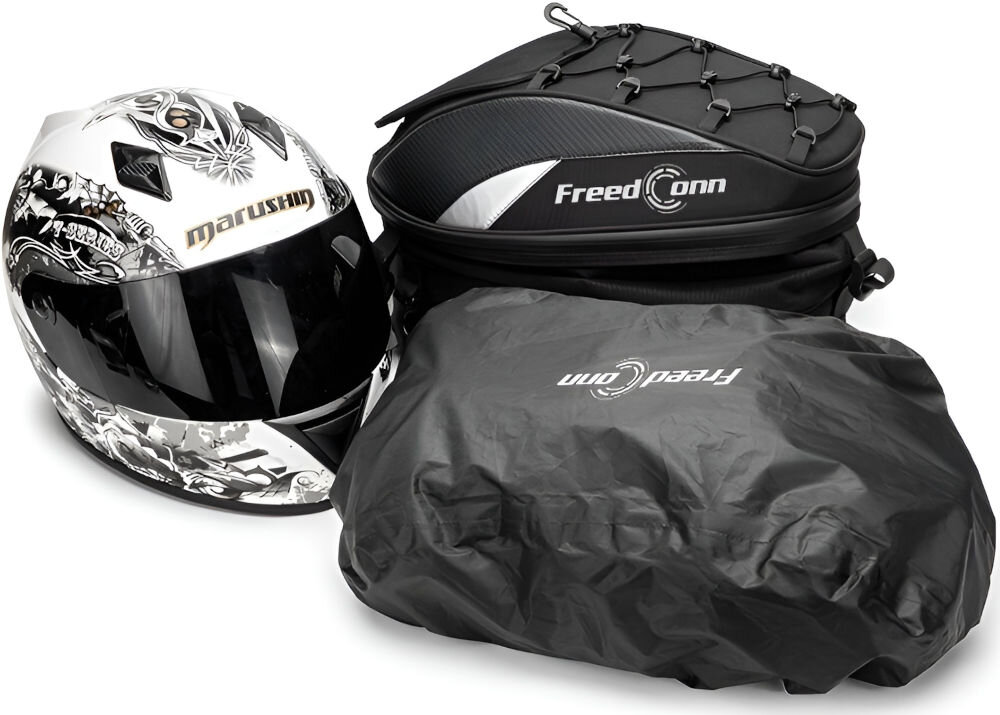 Plecak motocyklowy FREEDCONN ZC099 Czarny pokrowiec sitka linki