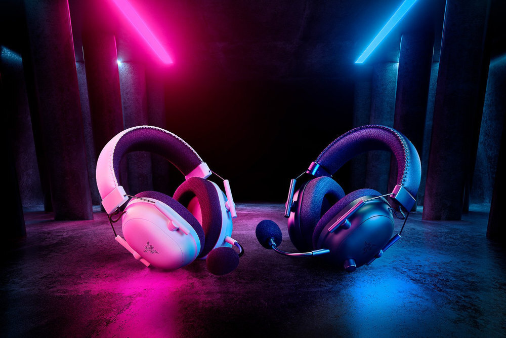 Słuchawki RAZER BlackShark V2 Pro komfort użytkowania Zamknięte nauszniki pianka memory oddychającej tkaninie Pałąk miękką tkaniną