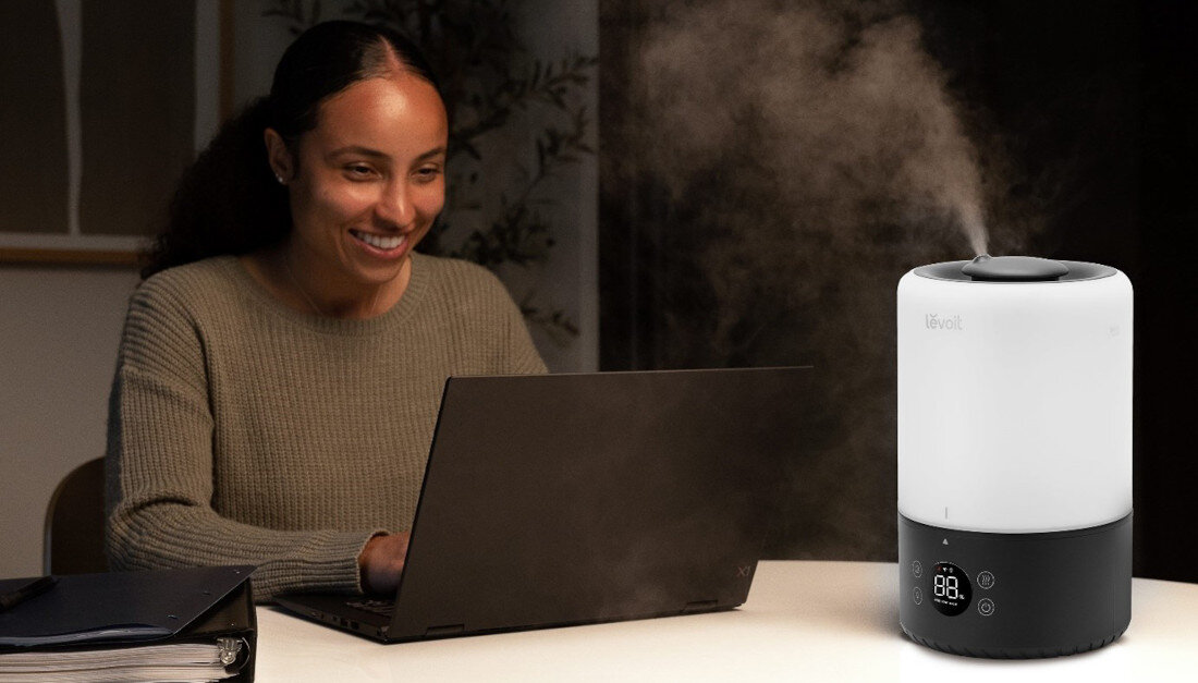 Nawilżacz ultradźwiękowy LEVOIT Dual 200S Pro aromaterapia olejki eteryczne stres odprężenie
