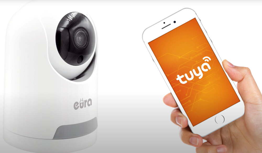 Kamera EURA IC-01A3 kompatybilnosc z aplikcja mobilna Tuya Smart pelna kontrola modul Wi-Fi