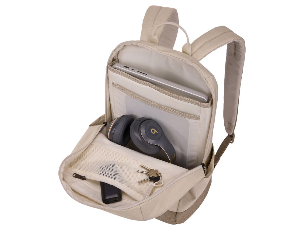Plecak na laptopa THULE Lithos 20L 15.6-16 cali Beżowy stylowy funkcjonalny podwyższona wyściełana kieszeń wsuwana kieszeń do 16-calowego macbooka 15,6-calowego laptopa tabletu o przekątnej 10,5 cala