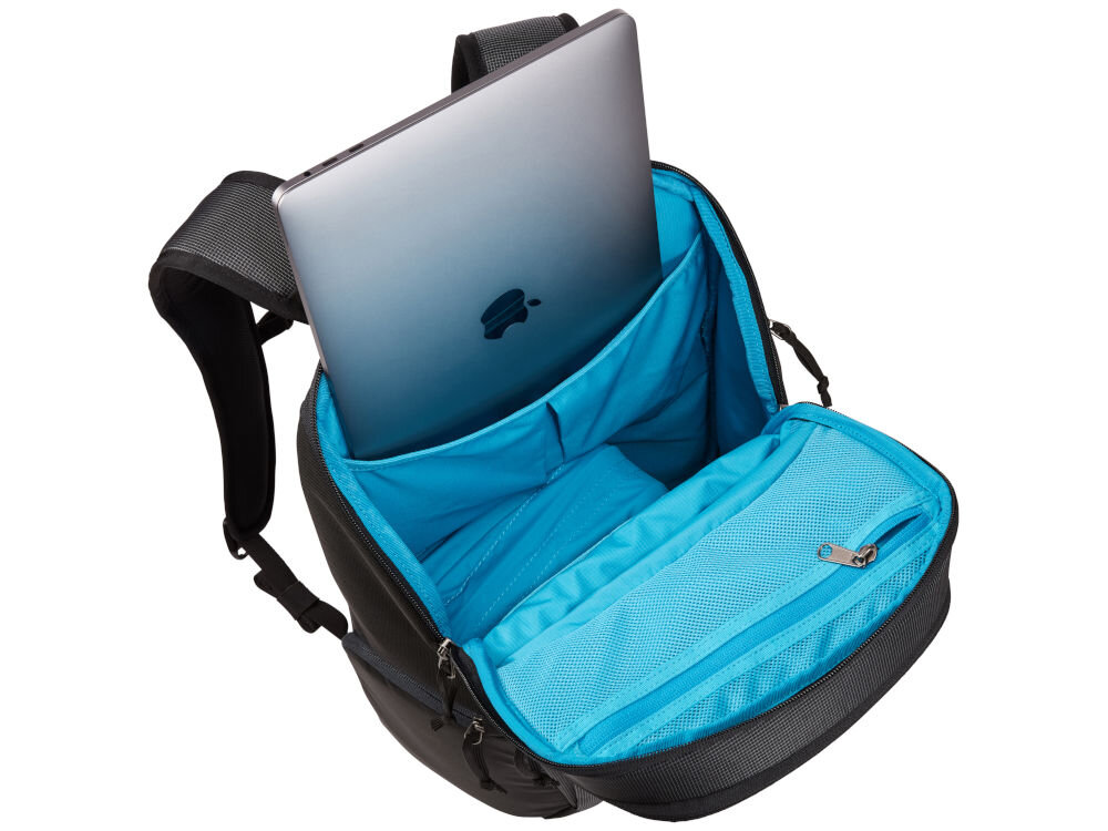Plecak THULE EnRoute Medium DSLR 20L Czarny specjalna kieszeń zabezpieczająca tablet lub laptop o przekątnej do 13 cali boczna kieszeń zapinana na suwak