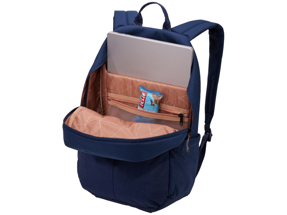 Plecak na laptopa THULE Indago 23L 15.6-16 cali niebieski ekologiczny certyfikat bluesign przemyślana konstrukcja przyjazny dla środwiska podwyższona wyściełana kieszeń miejsce na laptop do 15,6 cala macbooka pro 16 cali